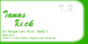 tamas rick business card